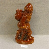 Large, 16" Foltz Pottery Redware Santa
