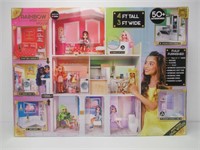 Rainbow High House Playset- 3-Story Wooden Doll