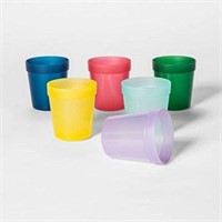 (4) 6-Pks Pillowfort Plastic Tumblers, 8oz,