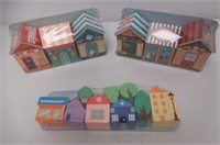 (3) Wood Building & Block Sets, Ages 4+