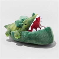 Cat & Jack Kids 13/1 Plush Crocodile Slippers,