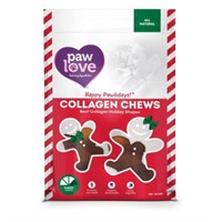 (3) Paw Love Beef Collagen Holiday Shapes Chews