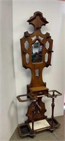 Victorian hall rack