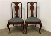 Pair of dining chairs