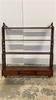 Mahogany wall shelf