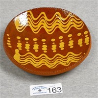 Foltz Pottery Redware Scraffito Plate