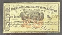 1883 Shenango and Allegheny Railroad Co.