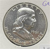Franklin Proof Half Dollars:  1961