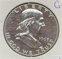Franklin Proof Half Dollars:  1963