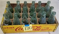 Vintage Coca Cola Case & Bottles