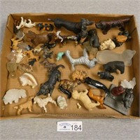 Various Animal Figures - Mostly Metal