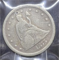 Twenty Cent Piece:  1875-S (rare!!!)
