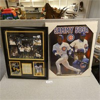 Steelers & Sammy Sosa Framed Pictures