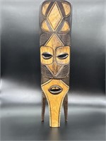 Wall Decor Art: 28in Wood Mask from Africa