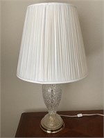 Crystal Table Lamp with Shade Stands 30in
