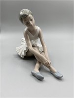 Nao by Lladro Ballerina Sitting & Stretching