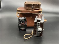 (2) Vintage Briskin 8mm Camera in Case +