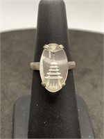 925 Silver Ring Size 6.5, weighs 4.09 grams