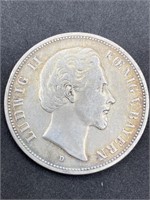 1876 Silver German States Fünf Mark