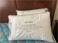 (2) Calvin Klein Signature Gusseted Pillows