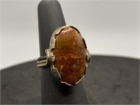 925 Silver Ring, Size 5, Weighs 7.84 Grams