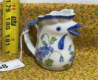Small Rooster Creamer / Flowers