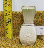 Vintage Belleek Vase w/ Gold Trim 3 1/2" Tall