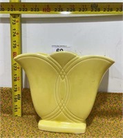 Vintage Roseville Ohio Yellow Vase #394 R.R.P.