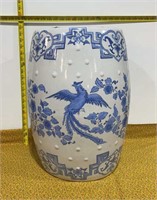 Asian Blue / White Porcelain Plant/ Seat Stand