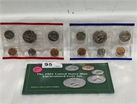 1993 US Mint Uncirculated Coin Set P&D Marks