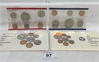 1992 US Mint Uncirculated Coin Set P&D Marks