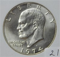 1974 S Eisenhower Silver (40%) Dollar  ***