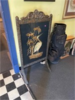Antique Heron Standing Frame