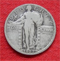 1927 S Standing Liberty Silver Quarter