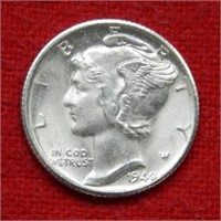 1940 D Mercury Silver Dime