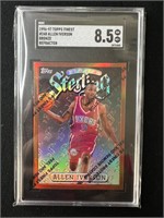 1996-97 Topps Finest Allen Iverson Refractor Card