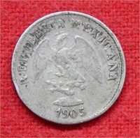 1905 Mexico 10 Centavos