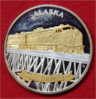 Alaska Railroad Commemorative 1 Ounce Silver