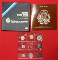 1973 San Marino 8 PC Coin Set