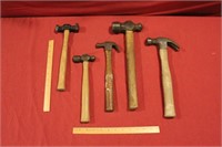Lot of 5 Assorted Multi Purpose Hammers