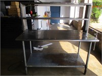 Expo Table W/Heatinging element and Can Opener 60"