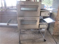 Double Stack Conveyor Pizza Oven On Stand 68x42x62