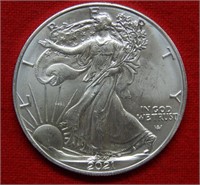 2021 W American Eagle Type 2 1 Ounce Silver