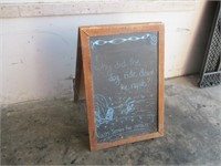 Chalkboard Marquee Easel - Wood Frame