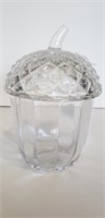 Shannon Crystal Lid Glass Candy Trinket Dish
