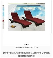 Sunbrella Cushions (Red, Cushions Only)