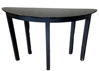 Retro Black Glass Side Table