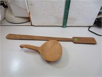 Antique Wooden Paddles (23" and  9")