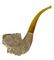 6in Carved Ivory Pipe