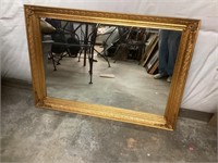 Gold Framed Mirror,41.5 Wide and 30” Tall